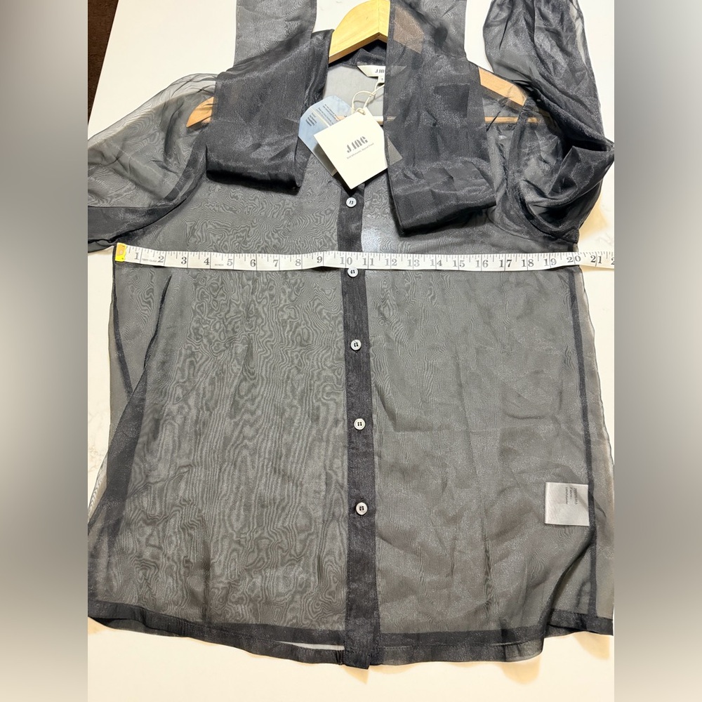 J.ING Black Sheer Blouse - Picture 11 of 15